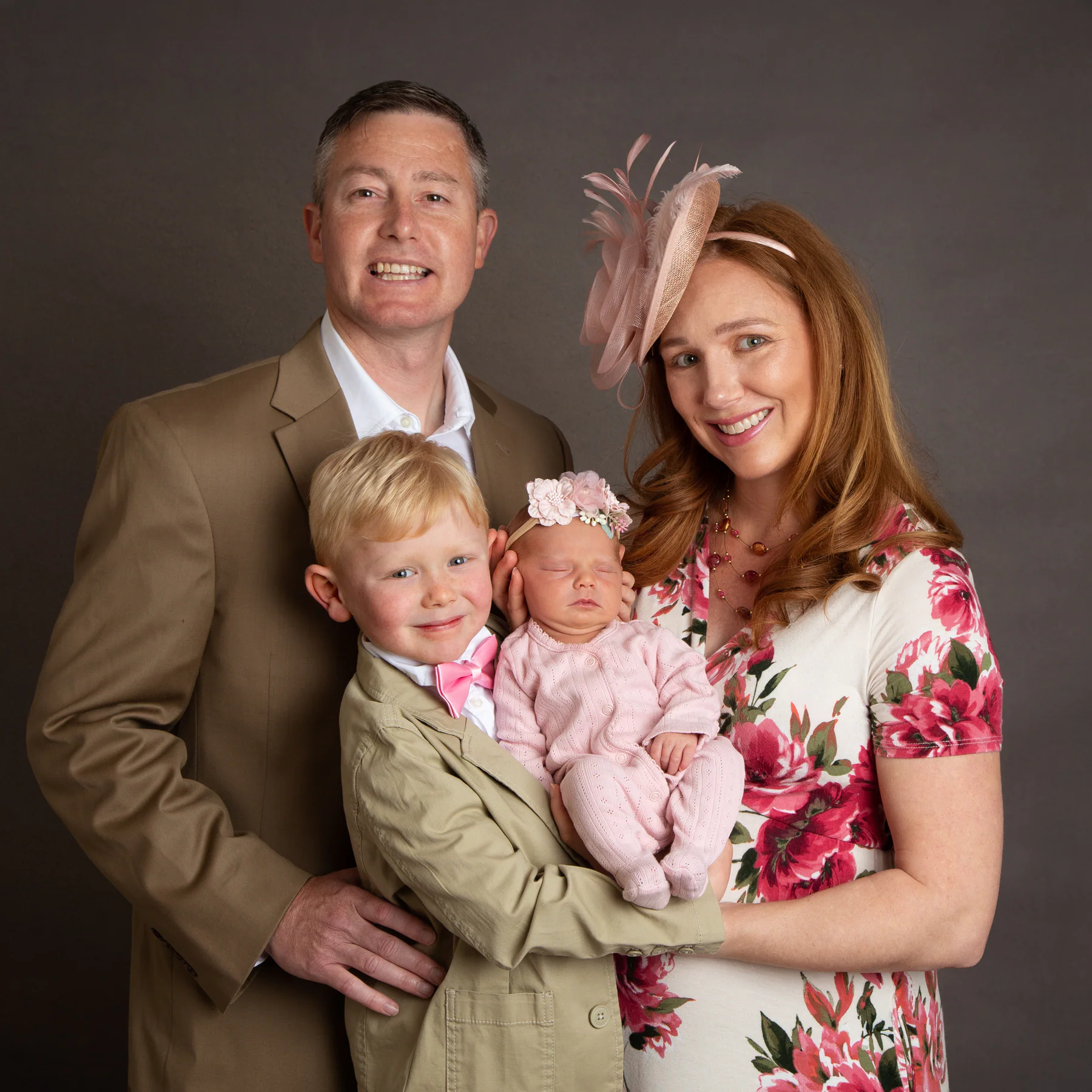 Finished family portrait created for display in the home